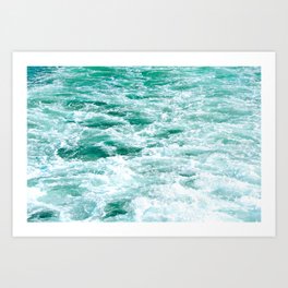 Turquoise Seafoam - Mediterranean Sea Art Print