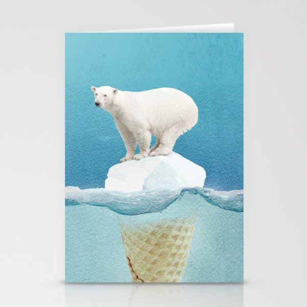 Polar ice cream cap Stationery Cards