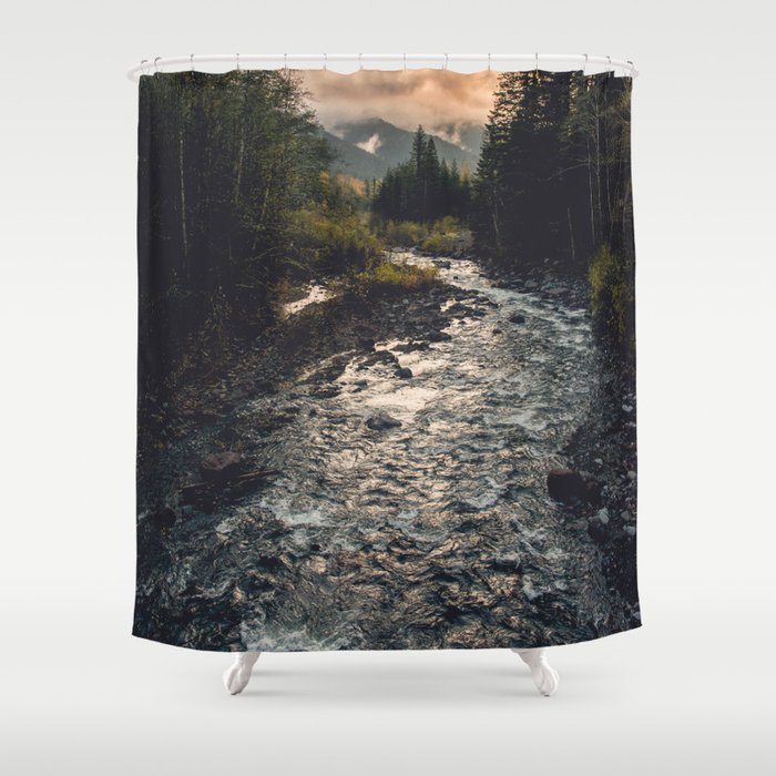 The Sandy River II Shower Curtain