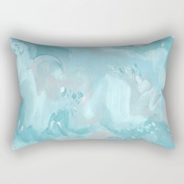 Abstract turquoise carnival Rectangular Pillow