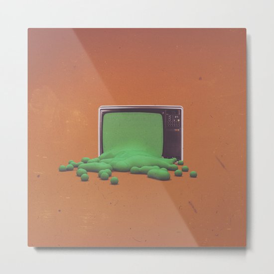 Press Play Metal Print