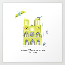 Notre Dame de Paris Art Print