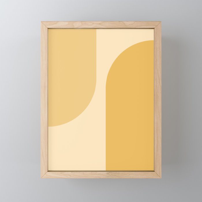 Modern Minimal Arch Abstract XXIX Framed Mini Art Print