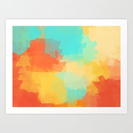 Abstract Painting Pattern - The Thrill Of Life Art Print