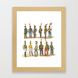 Napoleonic Austrian Cavalry Framed Art Print