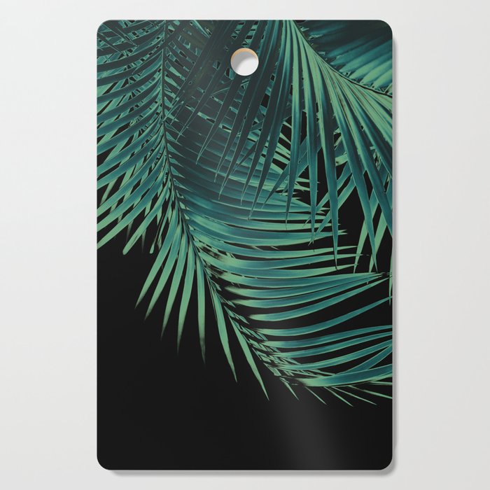 Palm Leaves Green Vibes #5 #tropical #decor #art #society6 Cutting Board