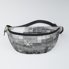 Twinkle Silver Disco Ball All Over Pattern  Fanny Pack