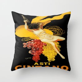 Vintage poster - Asti Cinzano Throw Pillow