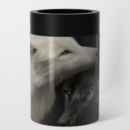 Wolves - Yin & Yang (Digital Drawing) Can Cooler
