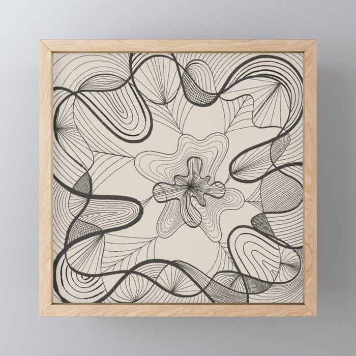 Abstract Web Framed Mini Art Print