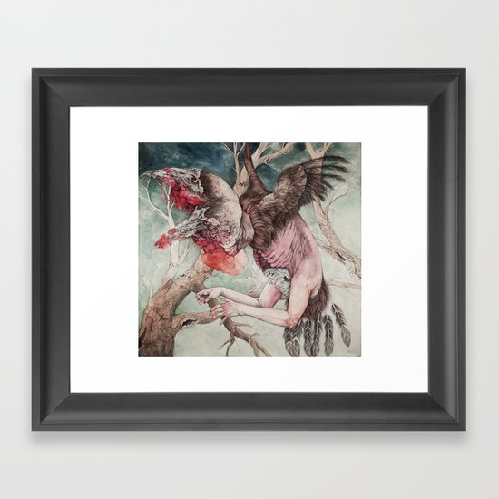 "Insatiable", as a print Framed Art Print