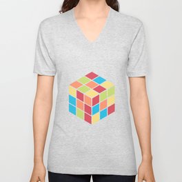 #68 Rubix Cube V Neck T Shirt