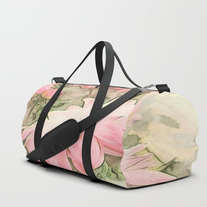 Abstract Pink Floral Beauty Duffle Bag