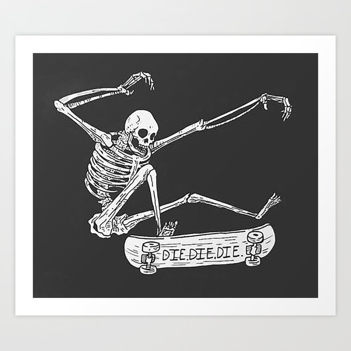 Cool Skeleton Kunstdrucke Cool Skeleton Kunstdrucke