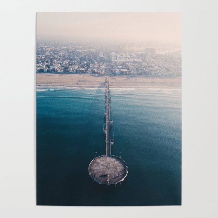 From Above | Venice Beach pier, California Poster