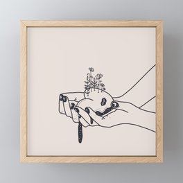 take my heart Framed Mini Art Print