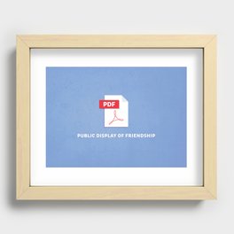 Public Display of Friendship Recessed Framed Print