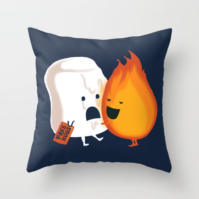 Friendly Fire Throw Pillow