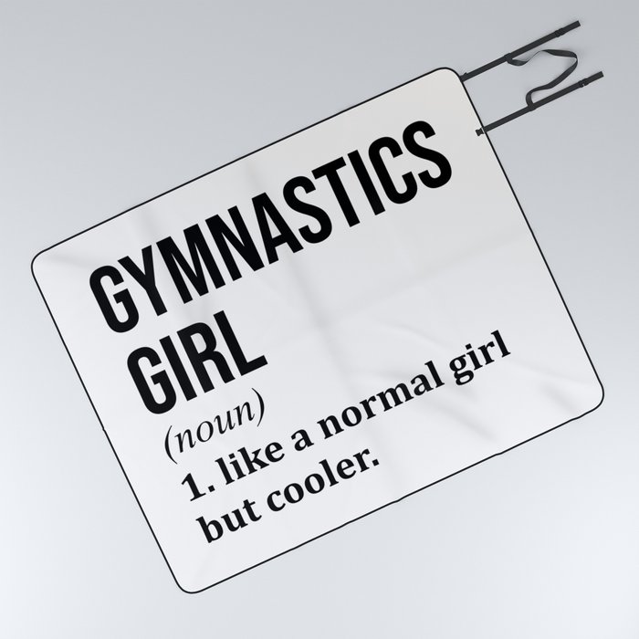 Gymnastics Girl Funny Quote Picnic Blanket