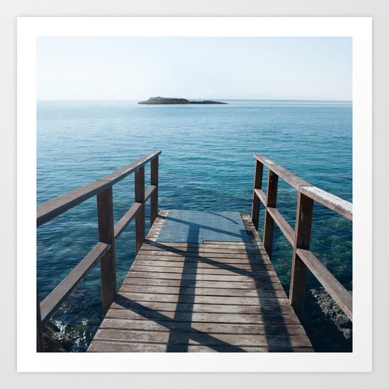 Into the sea Art Print