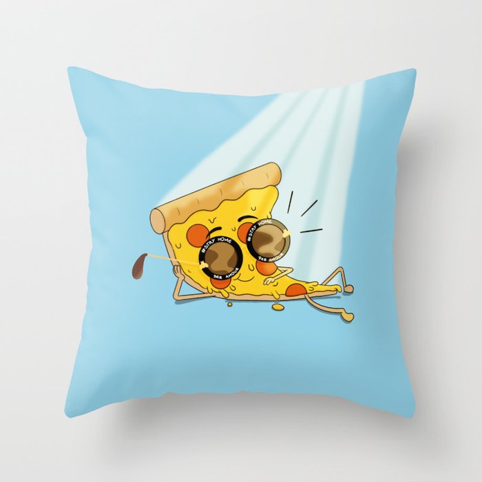 Fancy Pizza Steve Throw Pillow