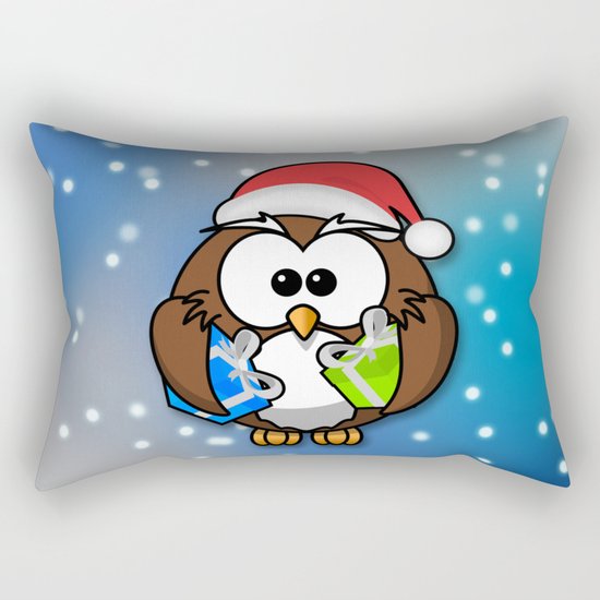 Christmasowl Rectangular Pillow