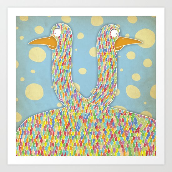 Birds of a Different Feather Art Print