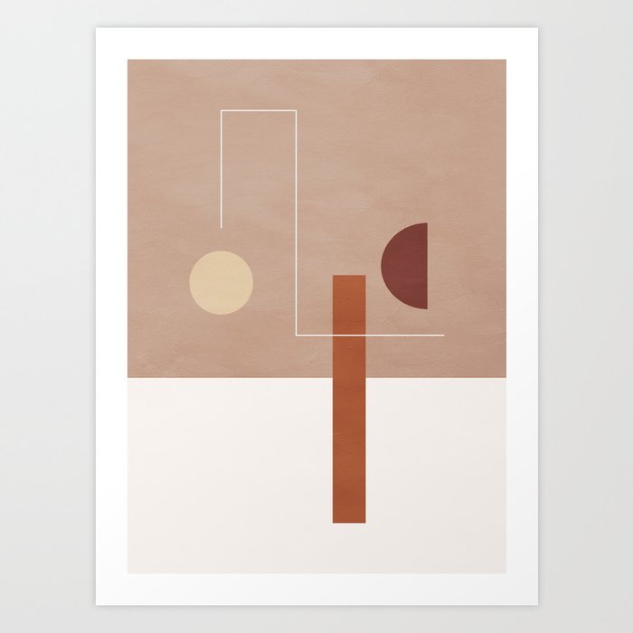 geometric abstract 118 Art Print