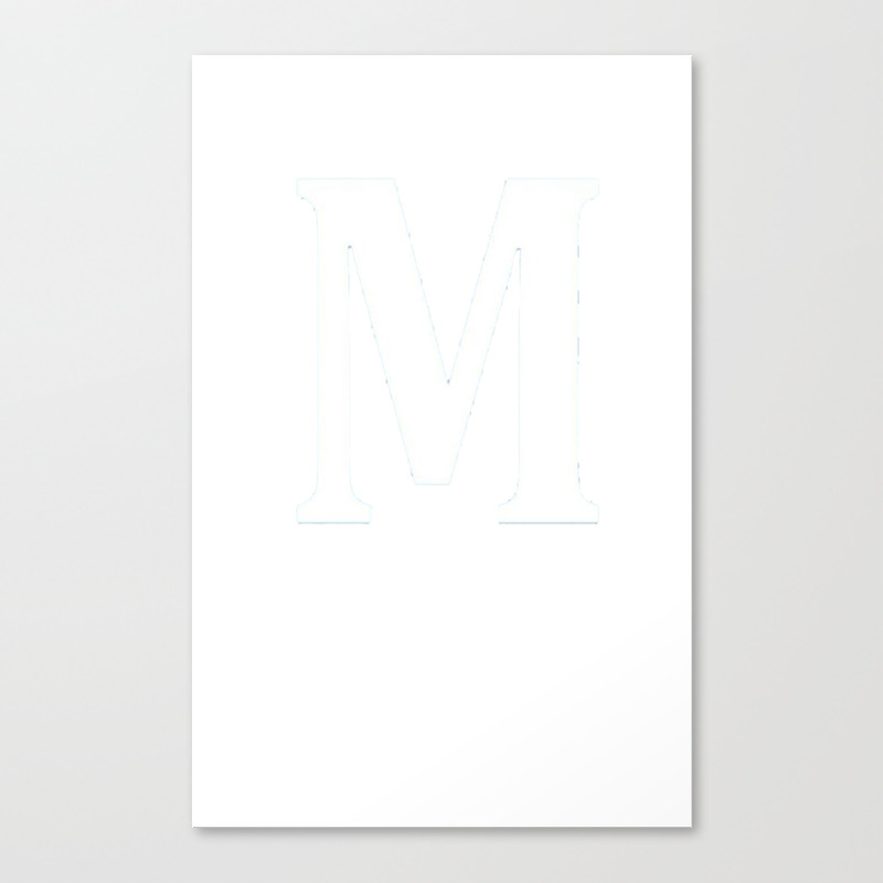 letter m shirt halloween costume tshirt big m alphabet candy canvas print by fernandeskeith society6