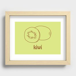 Kiwi Recessed Framed Print