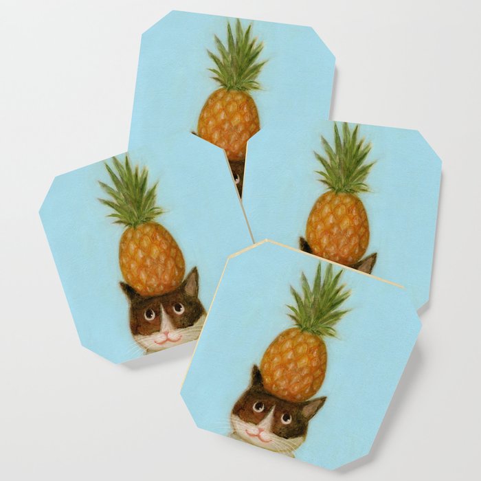 Pineapple Cat Coaster