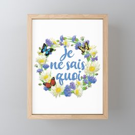 Je Ne Sais Quoi - French Phrases Framed Mini Art Print