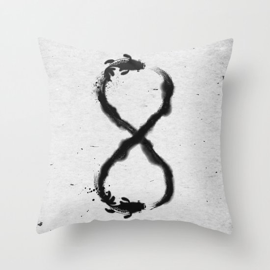 Forever Koi Throw Pillow