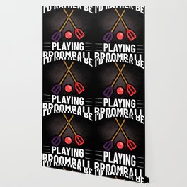 Broomball Stick Game Ball Player Wallpaper