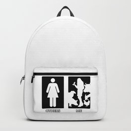 Others vs. Me (woman) - farm animals Backpack