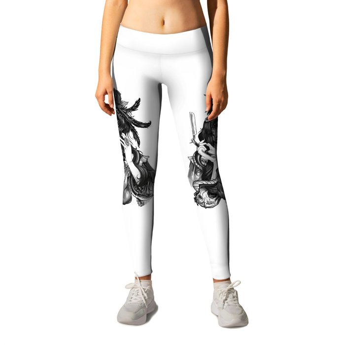 Day of the Death - tattoo design Leggings