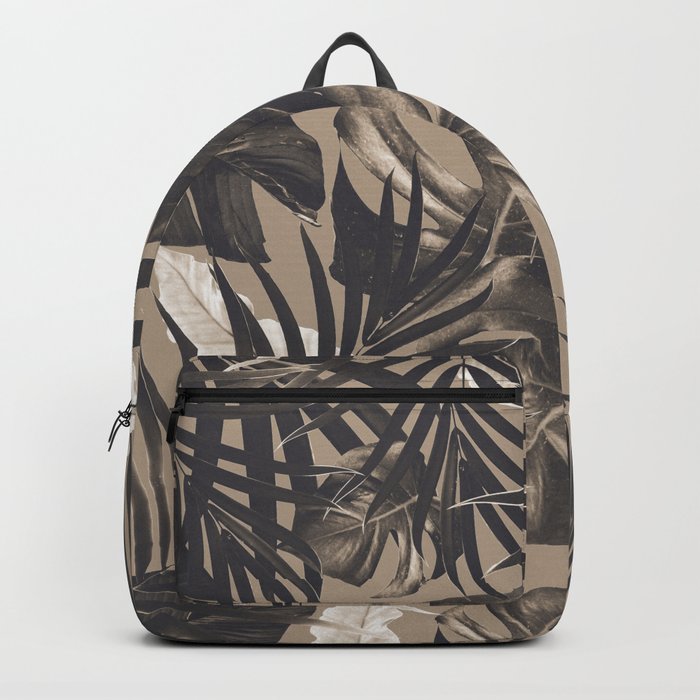 Tropical Jungle Leaves Pattern #2 #tropical #decor #art #society6 Backpack