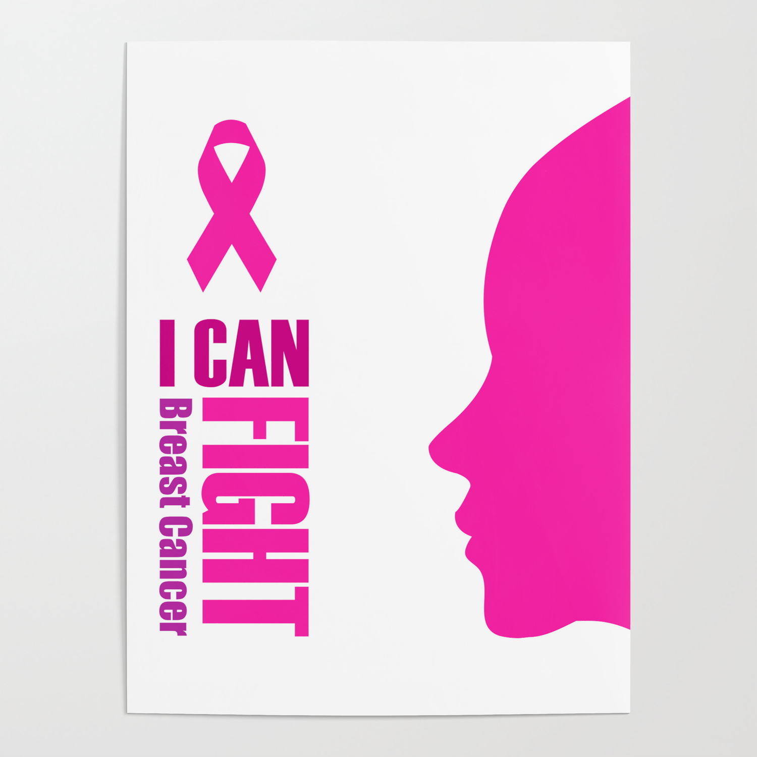Empowering Women To Fight Breast Cancer- "I Can Fight Breast Cancer" Poster  By Shawlin | Society6