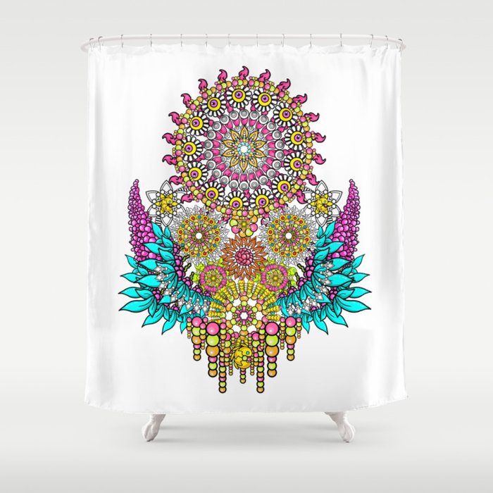 Mandala Psychedelic Spirit Pattern Shower Curtain