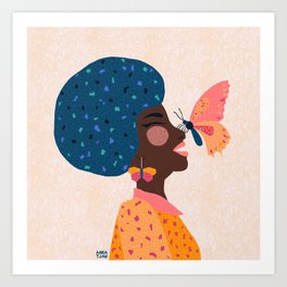 Butterfly Girl Art Print