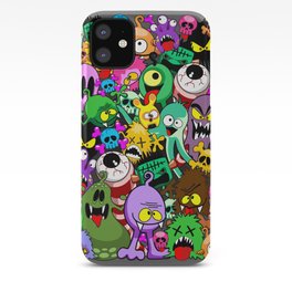 Monsters Doodles Characters Saga iPhone Case