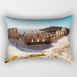 Odeon of Herodes Atticus, Ancient Greece, Greece photo, Herodeion, Herodion, Greek, Greece love Rectangular Pillow