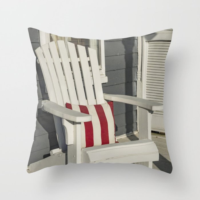 Adirondack chair Throw Pillow