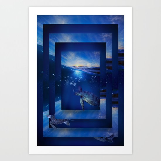 Swim the Seas Art Print