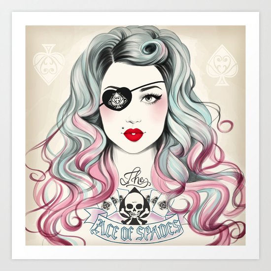 Ace of Spades Art Print