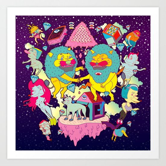 celebración Art Print