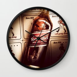 Johnnie Walker Red Label blended whisky Wall Clock | Fine, Light, Artwork, Classic, Wall, Johnny, Advert, Ad, Red, Advertising 
