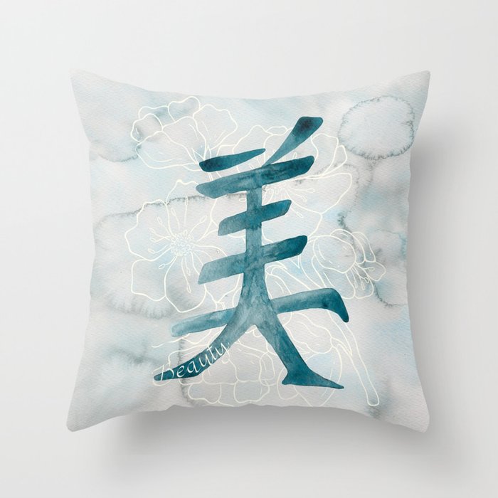 Japanese top throw pillows