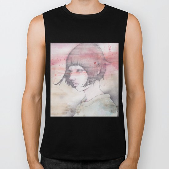a transparent moment Biker Tank
