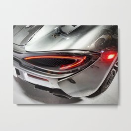 McLaren 570S Storm Grey Metal Print | Stormgrey, 570S, Grey, Gloss, Lights, Mclaren, Reflection, Digital, Film, Light 